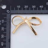 18K Gold PVD ice skating shoes skate shoes 11x11mm pendant charms - Tarnish Resistant