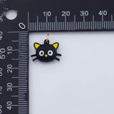 18K Gold PVD Cat charm - Tarnish Resistant