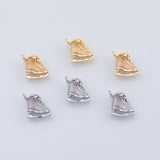 18K Gold PVD Ice Skates charm - Tarnish Resistant