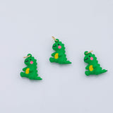 18K Gold PVD Dinosaur charm - Tarnish Resistant