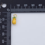 18K Gold PVD Pineapple fruit charm - Tarnish Resistant