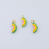 18K Gold PVD Watermelon fruit charm - Tarnish Resistant