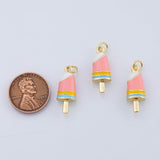 18K Gold PVD Icecream ice cream bar charm - Tarnish Resistant