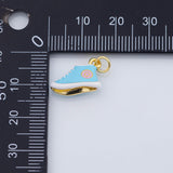 18K Gold PVD Shoes sneakers enamel charm - Tarnish Resistant