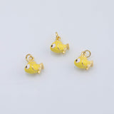 18K Gold PVD Fish charm - Tarnish Resistant