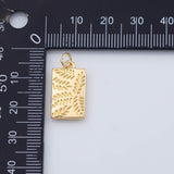 18K Gold PVD Wheat grass charm - Tarnish Resistant