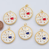 18K Gold PVD Big Dipper enamel charm - Tarnish Resistant