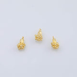18K Gold pvd Broccoli vegetable fruit charm - Tarnish Resistant
