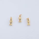 18K Gold PVD Fish charm - Tarnish Resistant