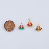 18K Gold PVD watermelon charm 11x12mm pendant charms - Tarnish Resistant