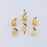 18K Gold PVD lemon drops charm 7x11mm pendant charm pendant charms - Tarnish Resistant