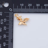 18K Gold PVD Butterfly Charm Baby Butterfly 12x15mm Pendant Charms - Tarnish Resistant