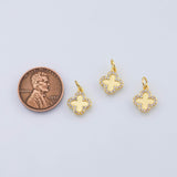 18K Gold PVD Plain Clover Charm 10mm - Tarnish Resistant