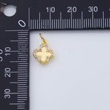 18K Gold PVD Plain Clover Charm 10mm - Tarnish Resistant