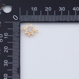 18K Gold PVD Star connector charm - Tarnish Resistant