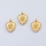 18K Gold pvd Lion Head charm - Tarnish Resistant