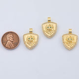 18K Gold PVD Lion Head charm - Tarnish Resistant