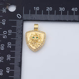 18K Gold pvd Lion Head charm - Tarnish Resistant