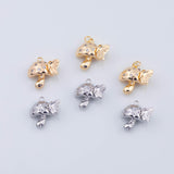 18K Gold PVD Mushroom Butterfly charm - Tarnish Resistant