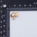 18K Gold PVD Mushroom Butterfly charm - Tarnish Resistant