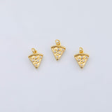 18K Gold PVD Pizza charm - Tarnish Resistant