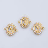 18K Gold PVD Mother Mary Connector - Tarnish Resistant