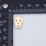 18K Gold PVD Skull charm halloween charm - Tarnish Resistant