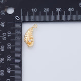 18K Gold PVD Leaf charm - Tarnish Resistant