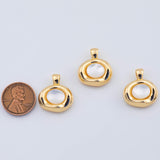 18K Gold PVD Pearl charm - Tarnish Resistant
