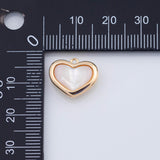 18K Gold PVD Mother of pearl charm - Tarnish Resistant