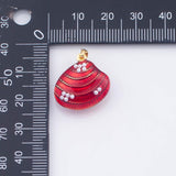 18K Gold PVD Colorful sea shell charm - Tarnish Resistant