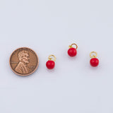 18K Gold PVD Tomato fruit charm - Tarnish Resistant