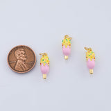 18K Gold PVD Icecream ice cream bar charm - Tarnish Resistant