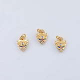18K Gold PVD Evil eye charm - Tarnish Resistant