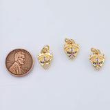 18K Gold PVD Evil eye charm - Tarnish Resistant