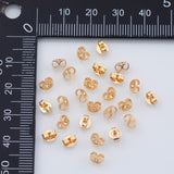 18K Gold PVD 18K Gold PVD 10pc Earring Backs - Tarnish Resistant