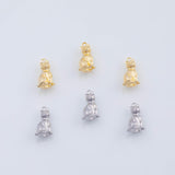 18K Gold PVD Cat charm Charms - Tarnish Resistant