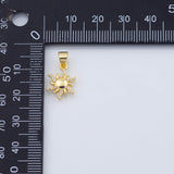 18K Gold PVD Sun Charm 12mm s Gold Charms - Tarnish Resistant