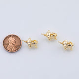 18K Gold pvd Elephant 3D Charm 11X16mm 22k s Gold Charms - Tarnish Resistant
