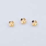 18K Gold PVD small clover charms 8mm - Tarnish Resistant