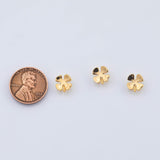 18K Gold PVD small clover charms 8mm - Tarnish Resistant