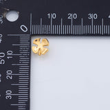 18K Gold PVD small clover charms 8mm - Tarnish Resistant