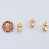 18K Gold PVD Mushroom Charm 9x16mm 3D Charm - Tarnish Resistant