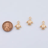 18K Gold PVD Turtle charm 12x15mm tortoise sea turtle charm - Tarnish Resistant