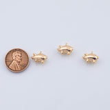 18K Gold PVD 3D Pig charm - Tarnish Resistant