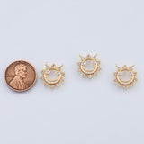 18K Gold PVD Sun charm - Tarnish Resistant