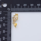 18K Gold PVD Fish Gold Fish charm - Tarnish Resistant