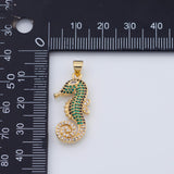 18K Gold PVD Seahorse sea horse charm - Tarnish Resistant