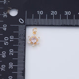 18K Gold PVD Snowflake charm - Tarnish Resistant