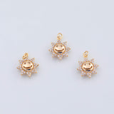 18K Gold PVD Sun charm - Tarnish Resistant
